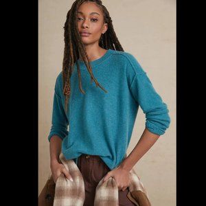 Pilcro Angie Seamed Cashmere Sweater